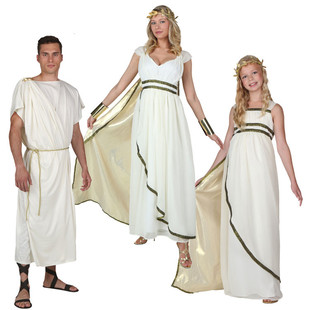 Cosplay万圣节六一节服 舞台表演装成人罗马官员服 雅典娜女神服