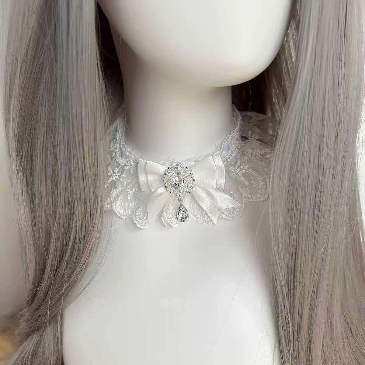 洛丽塔手作重工蕾丝项链
