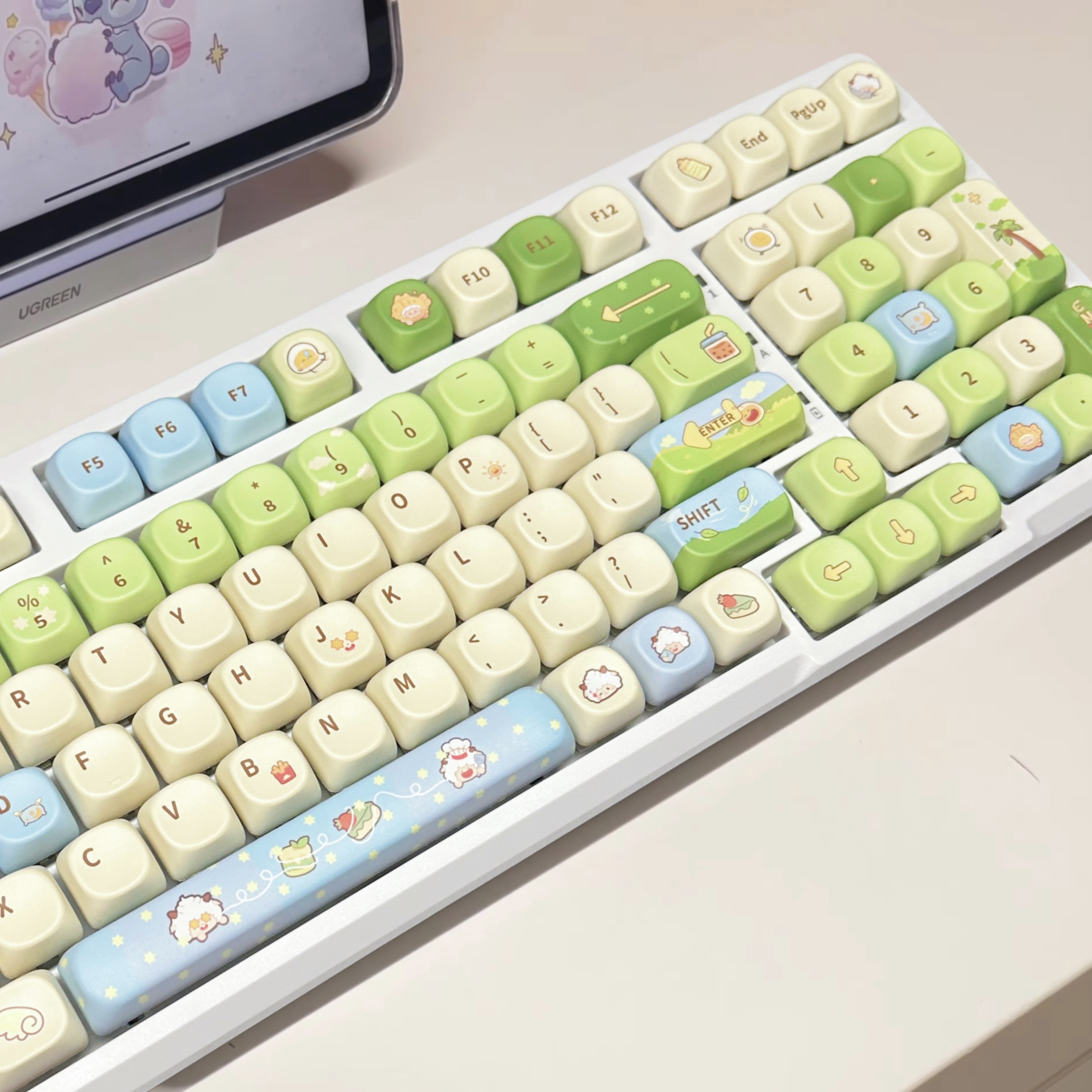 客制化98键有线麻将音机械键盘