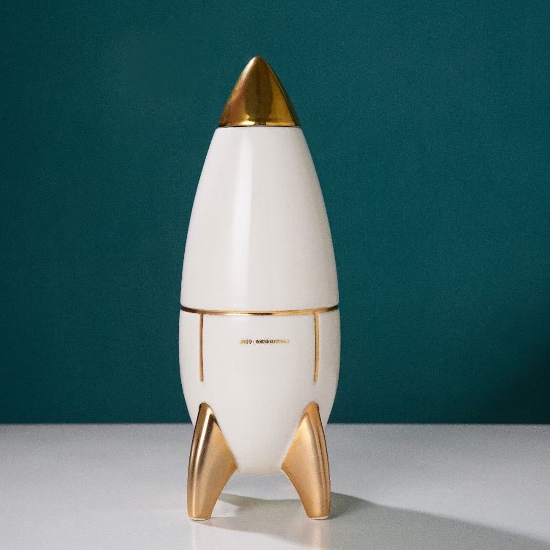 景德镇陶瓷空酒瓶3斤装创意摆件火箭密封酒壶酒具酒坛轻奢家用,厨房/烹饪用具,泡菜罐/坛,淘宝优惠券,粉丝福利购,淘宝优惠卷