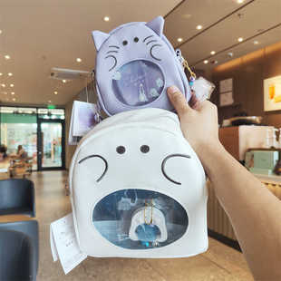 伊藤家CRUX正版授权幽幽家族PU双肩背包休闲包旅行包小书包痛包