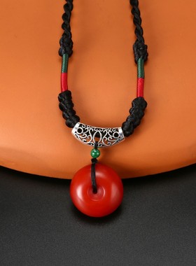 毛衣链简约文艺复古项链女