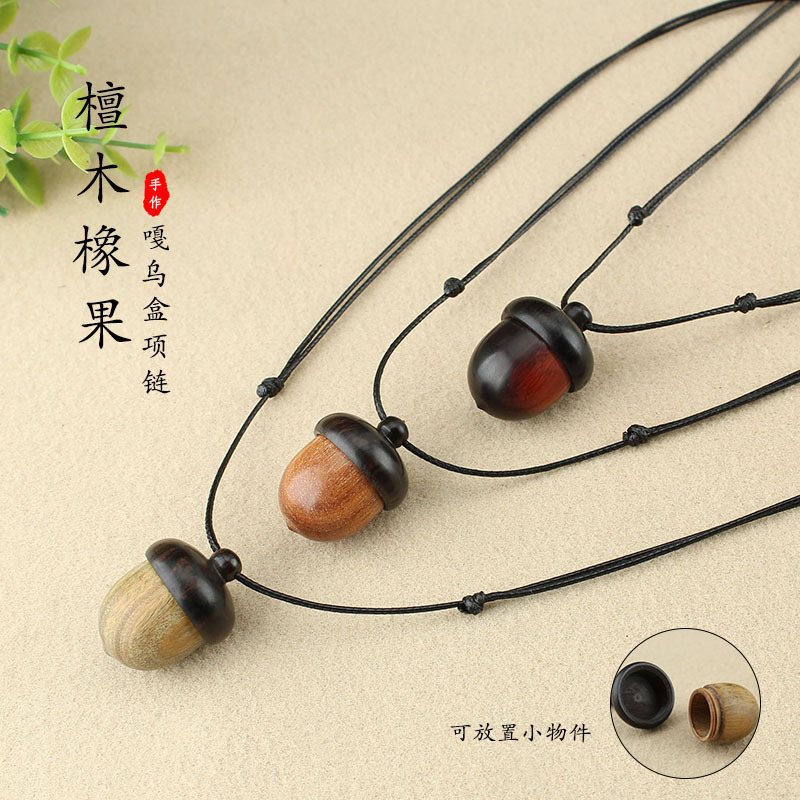 长款项链简约文艺棉麻配饰品