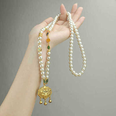 复古平安喜乐气质衣饰配饰仿珍珠