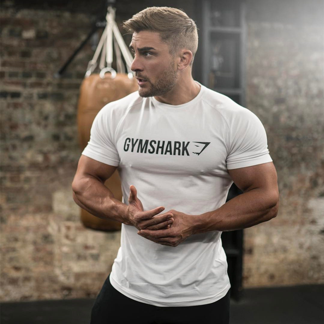 Brother motion Elastic force Self cultivation Bodybuilding Basketball T-shirt Thin section ventilation Training clothes Muscular Tight fitting T-shirts Short sleevedin the Sportswear/Casual Clothing , Sports T-shirt  category - from Buy2taobao.com to provide professional Taobao agent buy service