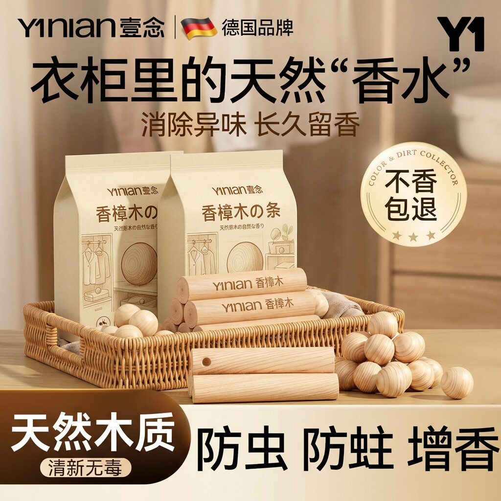 全网热销100W&家用樟木条#防蛀图片