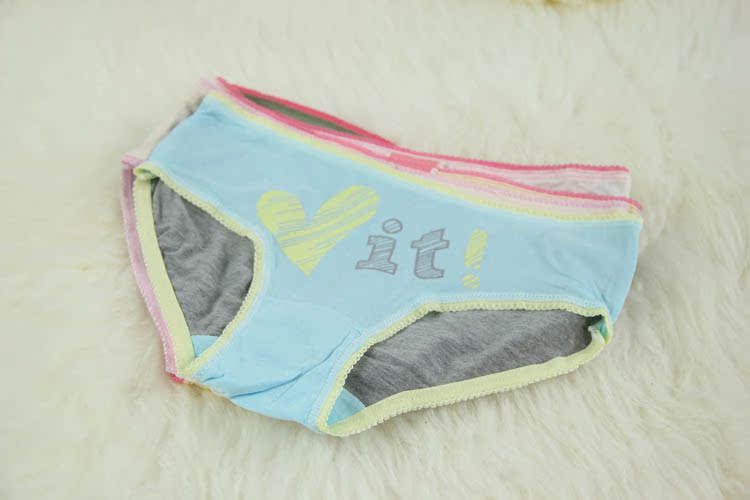 莫代尔女士内裤原点内裤木丝滑面料三角学生内裤低腰少女三角裤