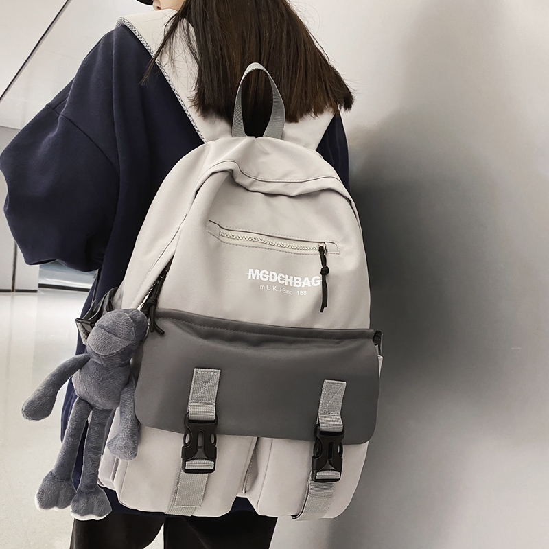书包女韩版百搭双肩包日系大容量休闲旅行包男生初中生高中生背包