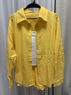 2024夏季新款气质时尚玫瑰私服亚麻长袖衬衫松紧腰短裤三件套装女