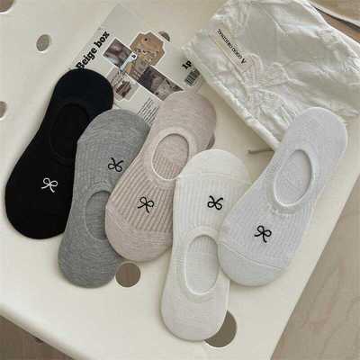 不掉跟女士坑条船袜透气街头夏季