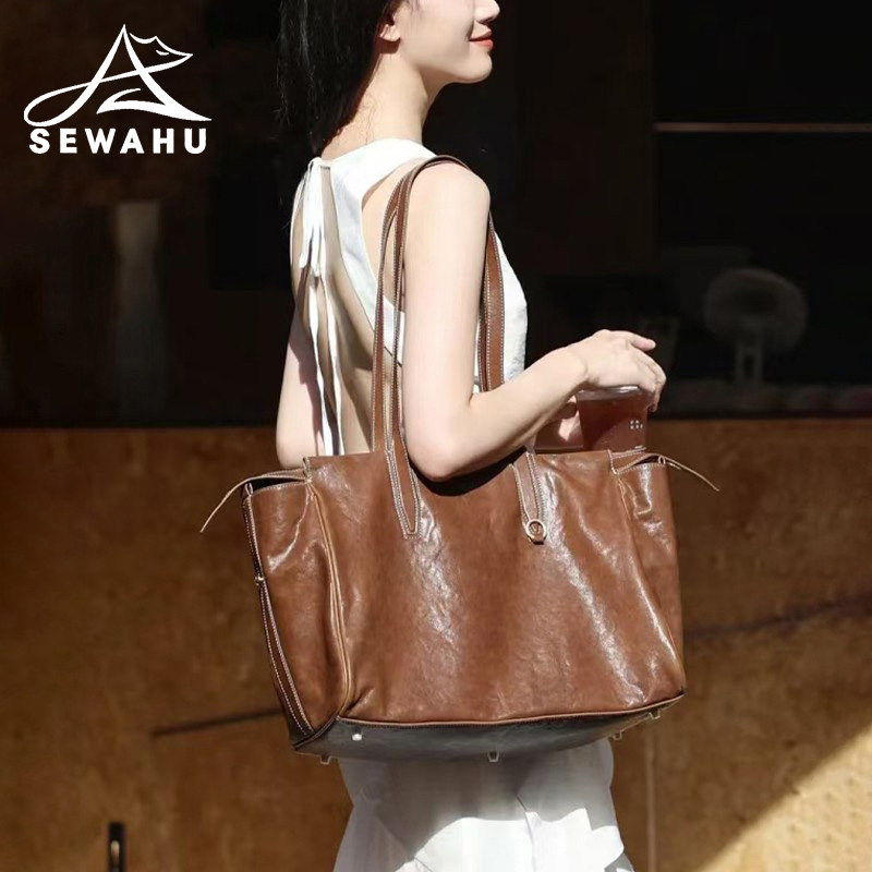 百搭单肩包女2026新款高级感腋下包大容量休闲商务女士手提托特包