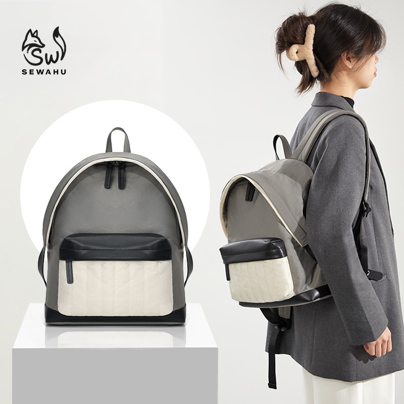 原创小众设计轻便通勤休闲双肩包