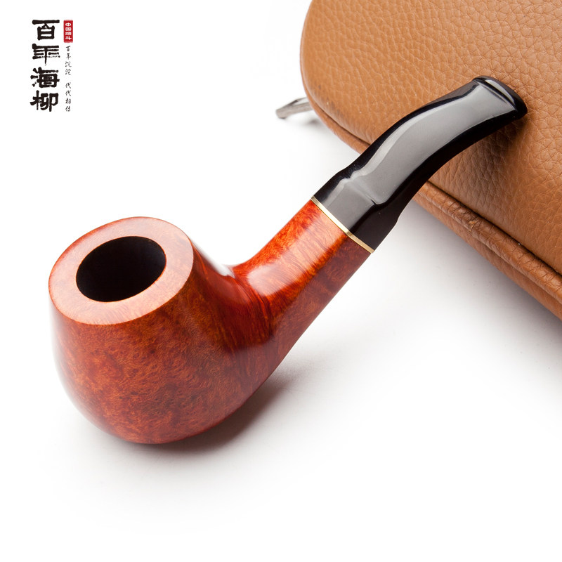 弯式男士烟斗石楠木过滤烟斗手工斗烟丝烟叶专用大号斗商务礼品在类目 ZIPPO/瑞士军刀/眼镜, 烟具, 烟斗中 - 来自Buy2taobao.com提供专业的淘宝代购服务