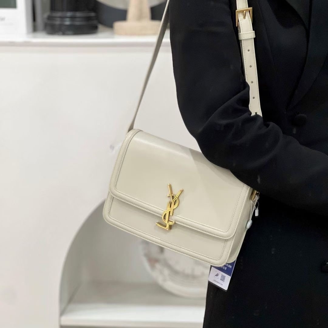 严选塔尖 Solferino豆腐邮差包BOX金标牛皮单肩腋下斜挎方包1018