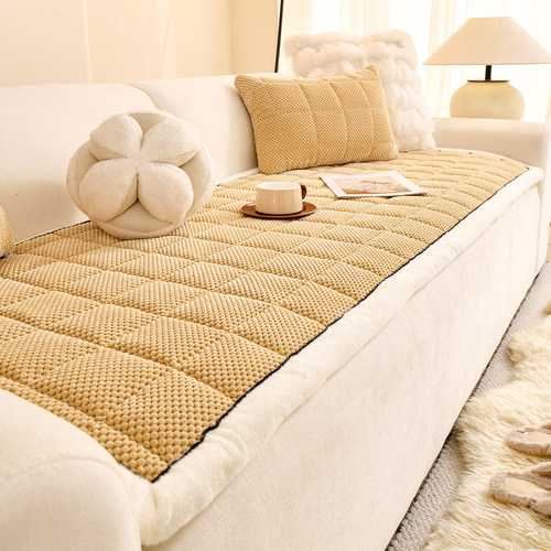 秋冬季2025新款毛绒沙发垫加厚