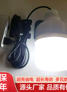 高亮度USB灯泡充电宝节能灯随身地摊停电宿舍家用LED移动电源应急