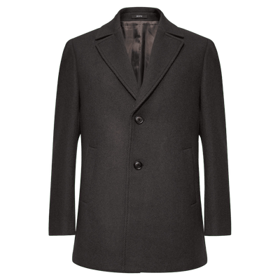 堡尼秋冬新品商务短款呢子大衣羊毛混纺休闲毛呢外套男BO733261B