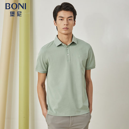 BONI夏季短袖上班POLO衫