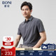BONI T恤LP345F31B 混纺休闲短袖 堡尼2023春夏新品 商务翻领POLO衫
