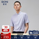修身 BONI 衬衣格纹上衣休闲男GN384B41B 商务短袖 衬衫 堡尼夏季 新品