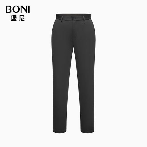 BONI/堡尼商务新品直筒净色混纺休闲裤修身裤装男士裤子TKS38001A