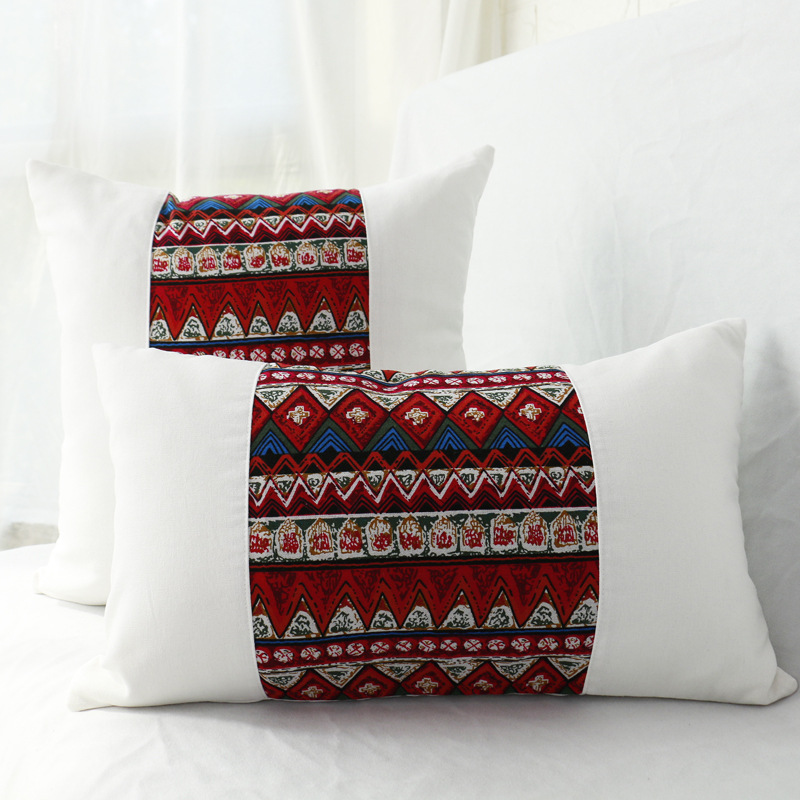 复古泰式民族风几何印花抱枕套波西米亚藏式沙发靠垫酒店床头靠枕