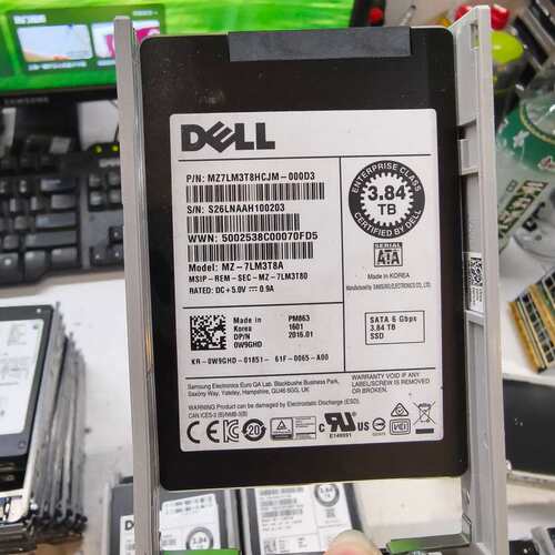 戴尔PM863 3.84T企业级SATA固态硬盘，型号MZ---议价商品