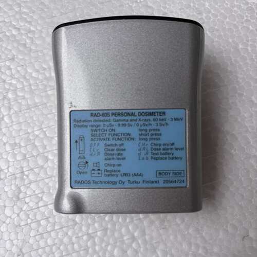 电子个人剂量仪:芬兰RADOS 型号:RDS60r，实拍图片--议价商品