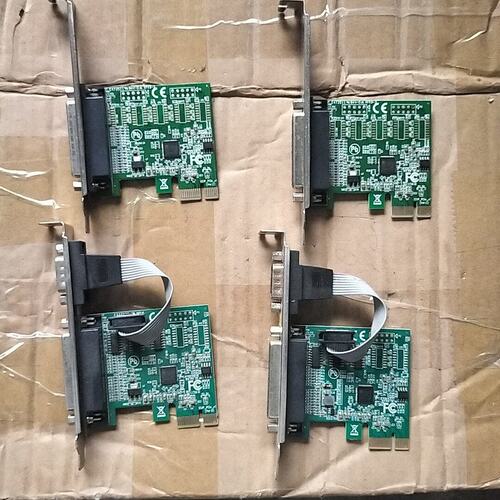原装拆机 AX99100 PCI-E转串口并口扩展卡 1串1--议价商品