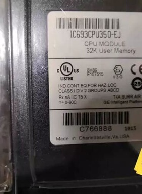GE 模块 IC693CPU350-EJ--议价商品