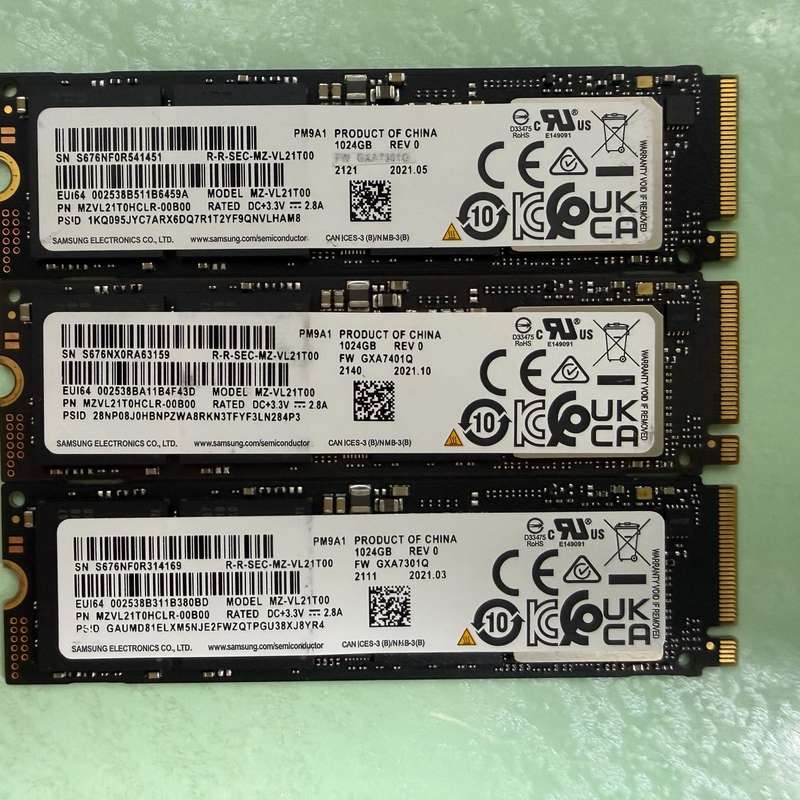 三星PM9A1 1TB M.2 NVMe企业级SSD固态硬盘--议价商品
