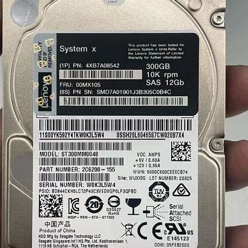 联想 300G SAS 00MX105 10K 12GB 2--议价商品