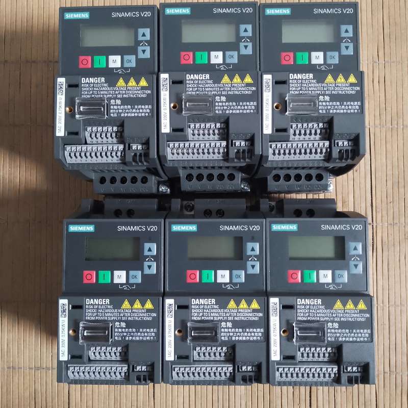 西门子V20变频器单相220Ⅴ输入750W，二手包好，提供技--议价商品