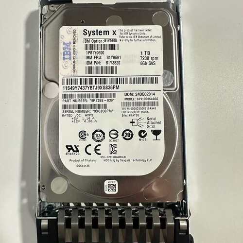 IBM 81Y9691 81Y9690 1T SAS 7.2--议价商品