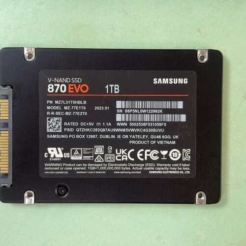 三星Samsung 870EVO 1T 2.5寸 SATA--议价商品