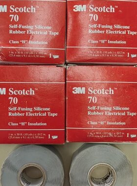 3M Scotch 70 自溶硅橡胶电工胶带，尺寸 25.4--议价商品