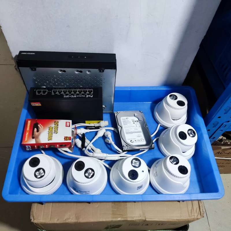 海康威视200万高清POE监控套装6路一套--议价商品