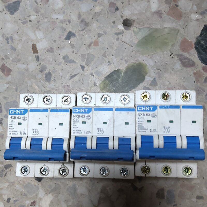 正泰NXB-63空气开关，3P，C20、C32、C40，拆机--议价商品