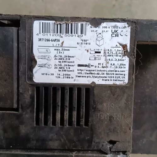 拆机西门子真空接触器，型号3RT1266-6AP36，成色如--议价商品