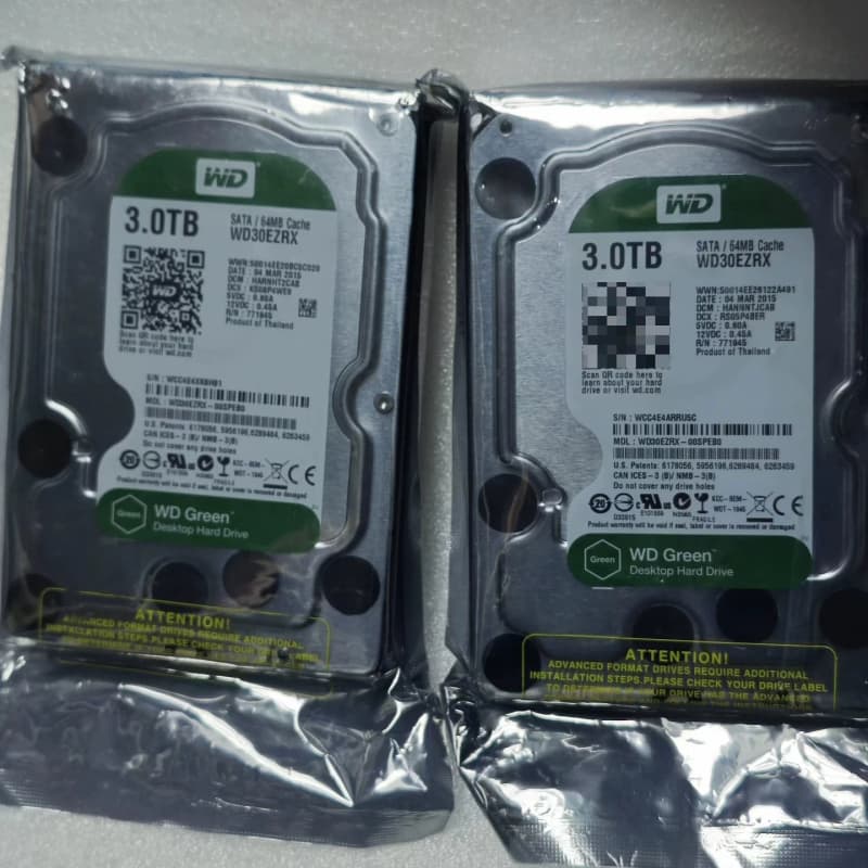 WD绿盘3T库存全新真实全新库存未使用--议价商品