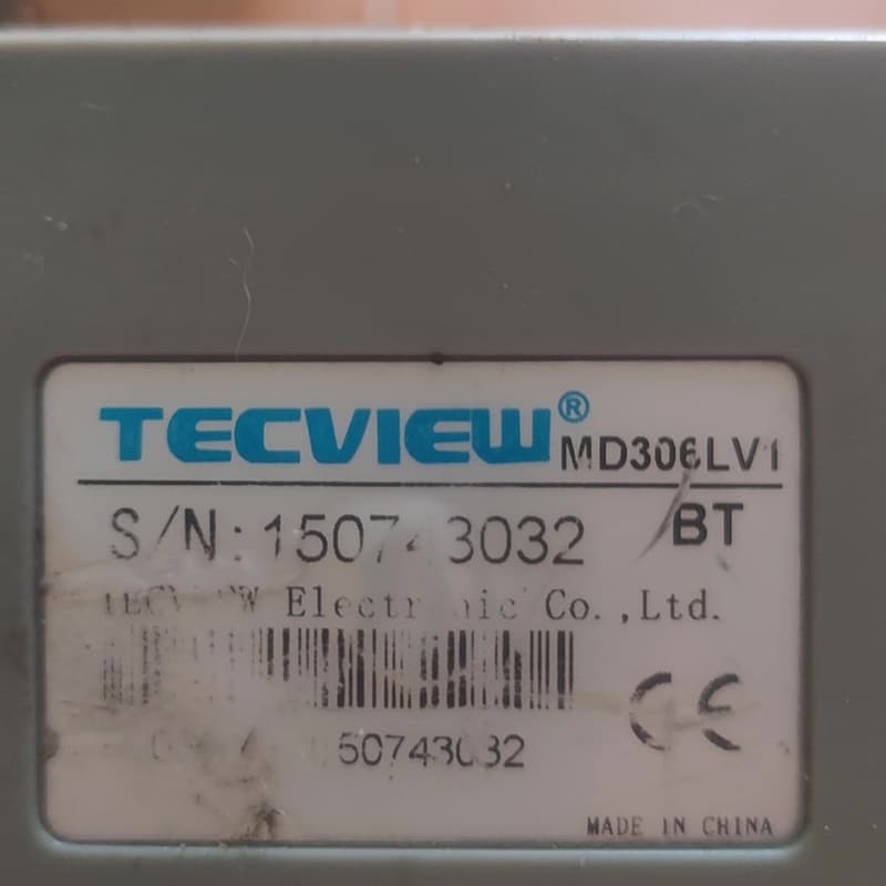 TECVIEW台炜文本显示器,型号MD306LV1,BT版本--议价商品