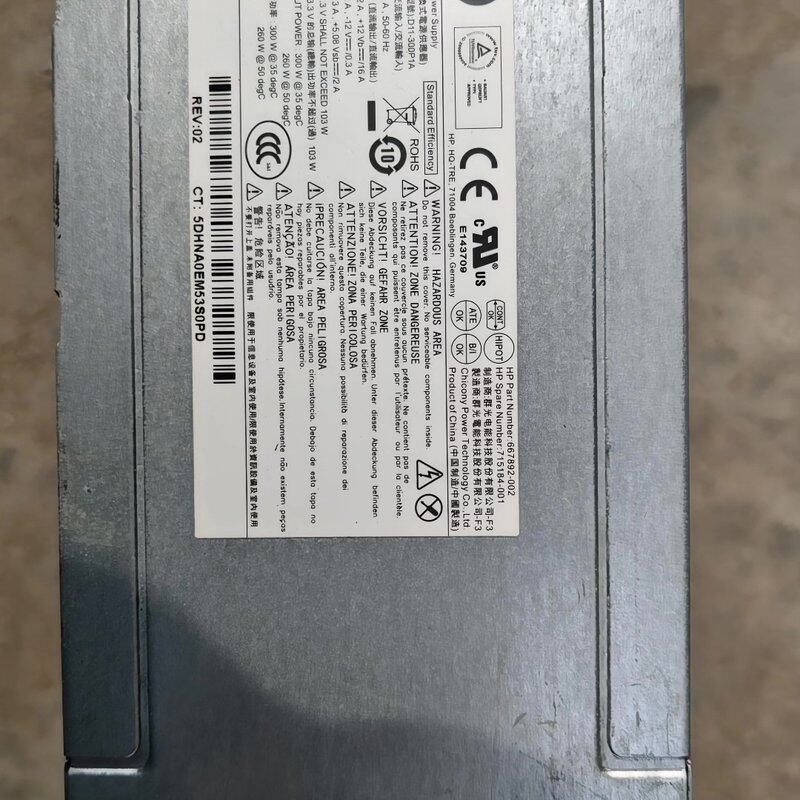 【个人闲置转让】HP惠普台式机电源 D11-300P1A,3--议价商品