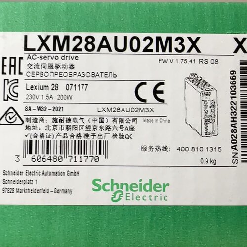 施耐德全新原装LXM28AU02M3X(Lexium28 I--议价商品