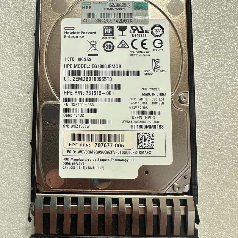 HP/惠普 服务器硬盘787649-001 J9F49A--议价商品