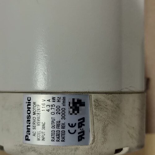 松下伺服电机 MSMA082A1F，0.75KW，原装拆机件--议价商品