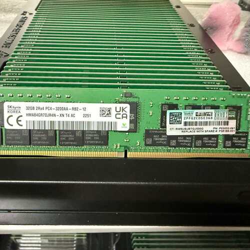 HP SK海力士32G服务器内存条，2RX4 PC4-32--议价商品