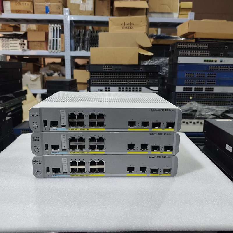思科WS-C2960CX-8PC-L 8口千兆交换机,带2个--议价商品