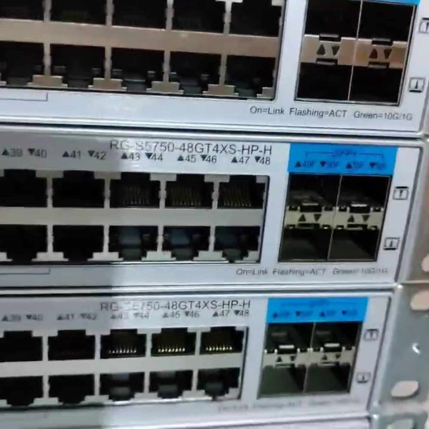 议价--9新靓丽锐捷48口千兆POe交换机 RG-S5750-48G
