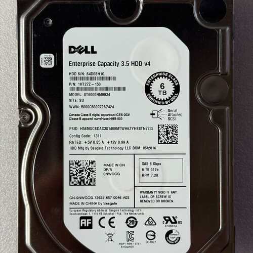 Dell/戴尔 0NWCCG 6T st6000nm0034--议价商品
