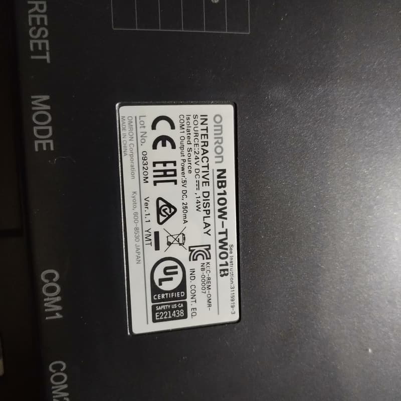 99.9新,NB10W-TW01B 欧母龙触摸屏 实物拍摄--议价商品